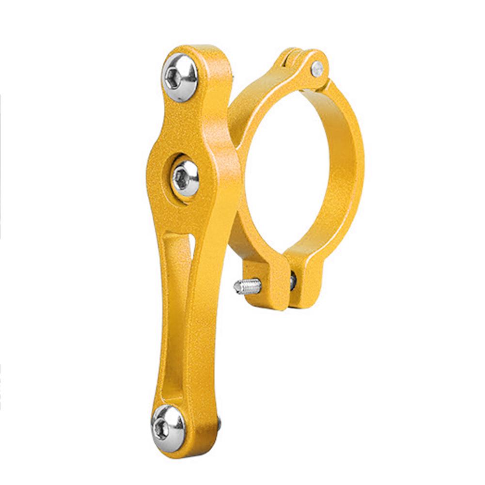 MTB Road Bicycle Bottle Water Clamp Bicycle Bottle Holder Aluminum Alloy Kettle Rack Bolt Cage Adapter Cycling Accessories: Gold