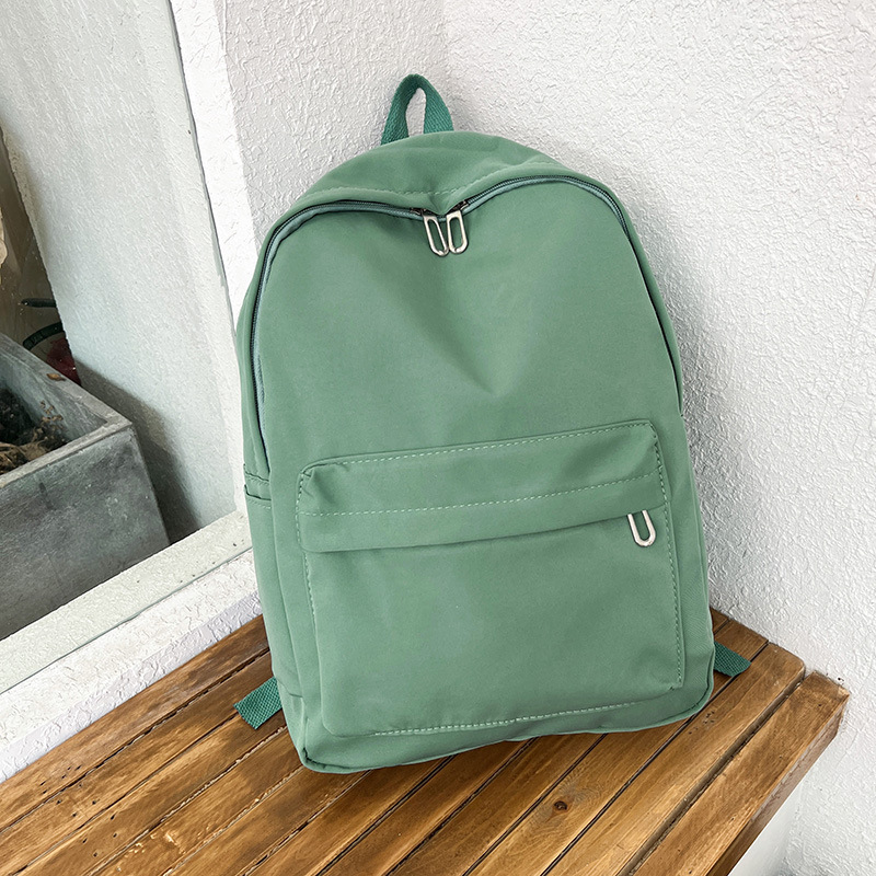 Waterproof Nylon Women Backpack Female Travel Bag Backpacks Schoolbag for Teenage Girls Solid Color Bookbag