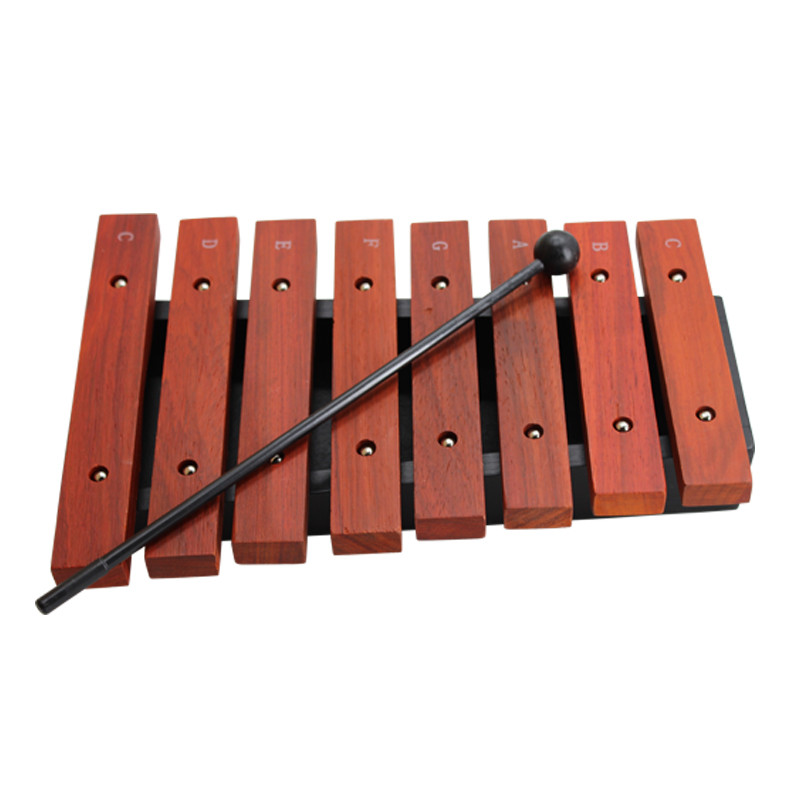 1 stks Xylofoon Natuurlijke Houten 8 Breed Note Tone Xylofoon Percussie Muziekinstrument voor Kinderen Vroeg Leren populaire
