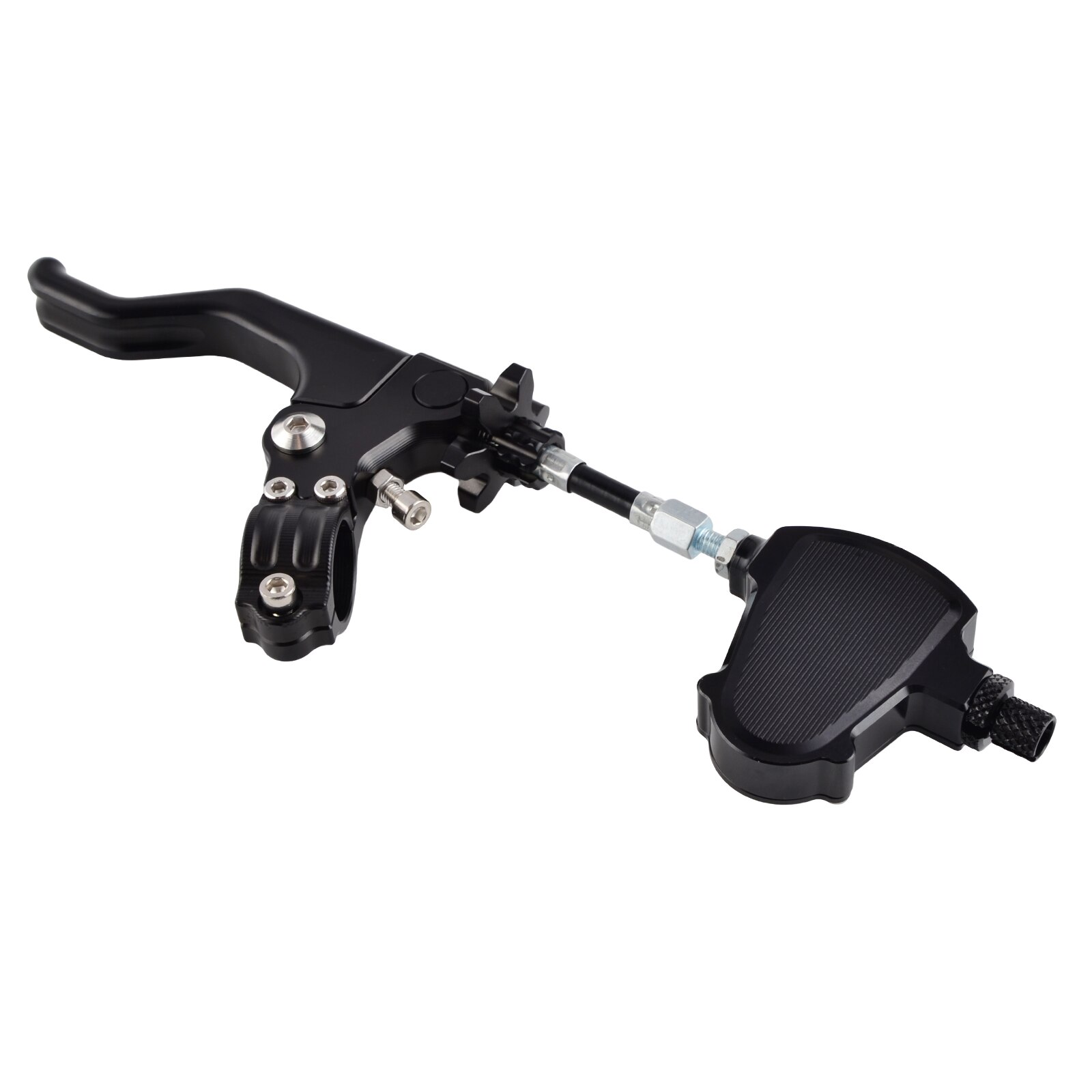 Levier d&#39;embrayage court, système de câble facile à tirer, pour Kawasaki Z650 Z750 Z900 Z800 Z1000 ZX6R ZX10R KX125 KX250 KX250F KX450F KLX: Set Black
