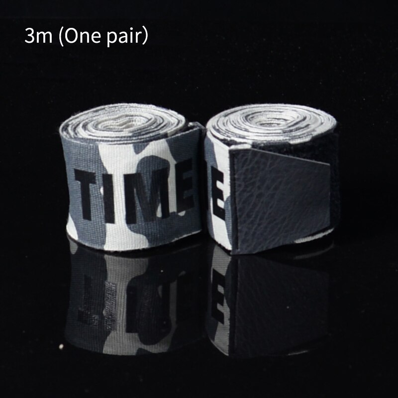 1 par boxning hand wraps bandage knytnäve innerhandskar muay thai par 3m/5m: Grå