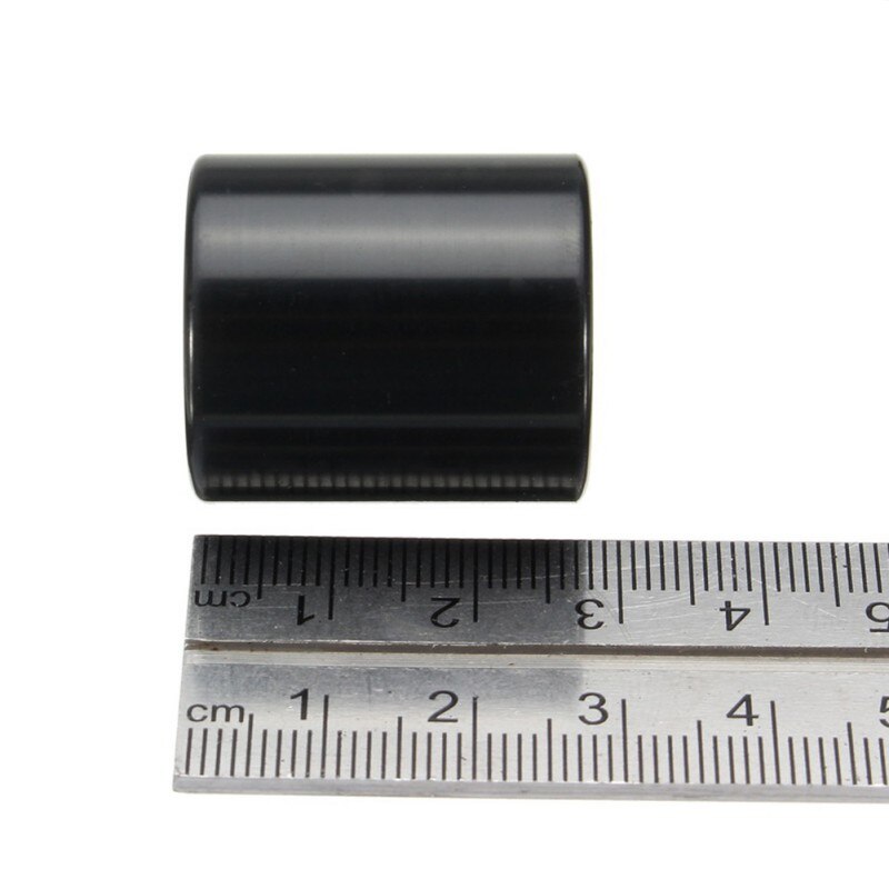 28/50/60/70mm guitare métal Slip Tube doigt Set métal curseur acier inoxydable manchon cylindre Tube guitare joueur accessoires: Black 28 mm
