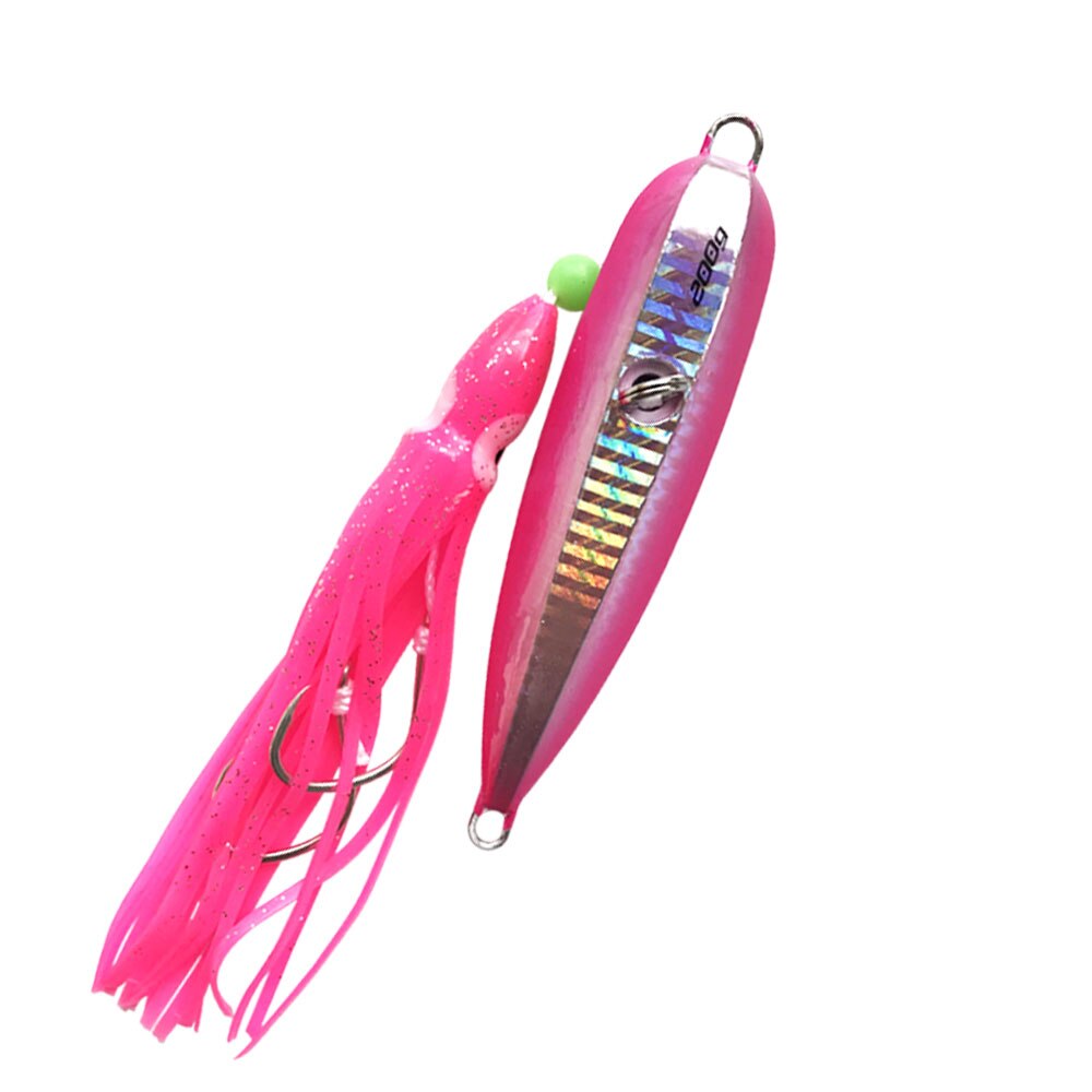 ALS Inchiku Langsam Jig Unterseite Schiff Licht Angeln Lockt Metall und Krake Felsen Tintenfisch Köder Unterstützen Haken 100g 120g 150g 200g 250g: Rosa-pro Stck / 200g