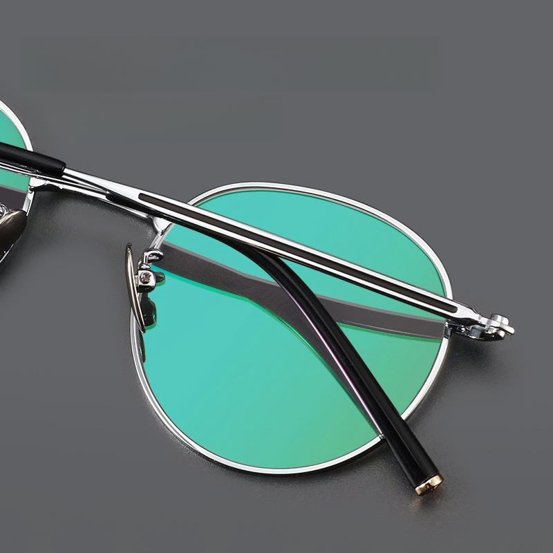 Gafas de FIRADA, gafas redondas Retro de titanio puro, gafas graduadas ópticas cómodas, montura para hombres y mujeres 1820-C