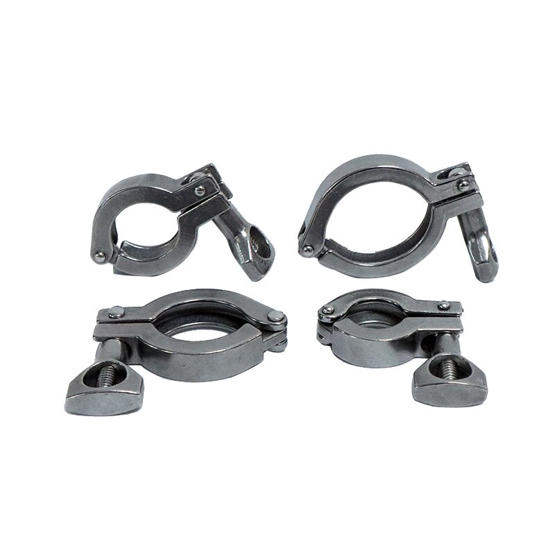 1 set 1.5&quot; 2&quot; 2.5&quot; 3&quot; Tri Clamp 50.5/64/77.5/91mm Ferrule OD SS304 Stainless Steel Tri Clover Sanitary Fitting for home Brewing
