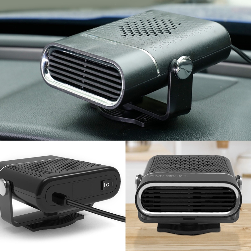 12/24V Auto Elektrische Kachel Winter Truck Fan Defogger Voorruitverluchting Ontdooier Verwarming Draaibaar Elektrische Kachel