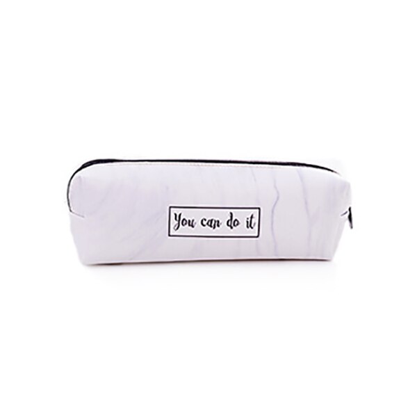 Large Marble Pencil Cases Cute Leather Pencil Box Pen Bags For Boys Girls Stationery Office School Supplies: 3