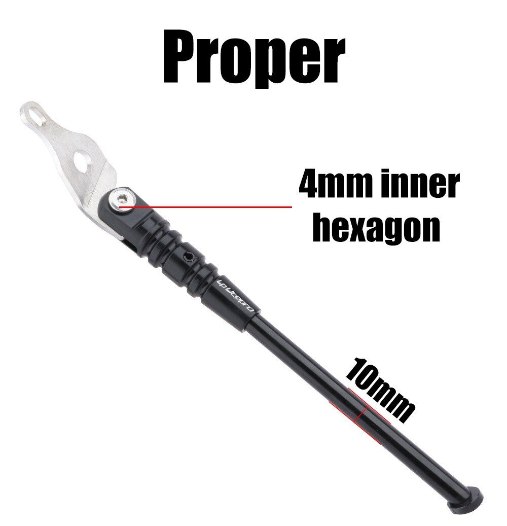 Litepro Bicycle Kickstand Aluminum Alloy Ultralight Folding Bike Kick Stand 210mm Folding Bike Foot Support Road Bike Stand