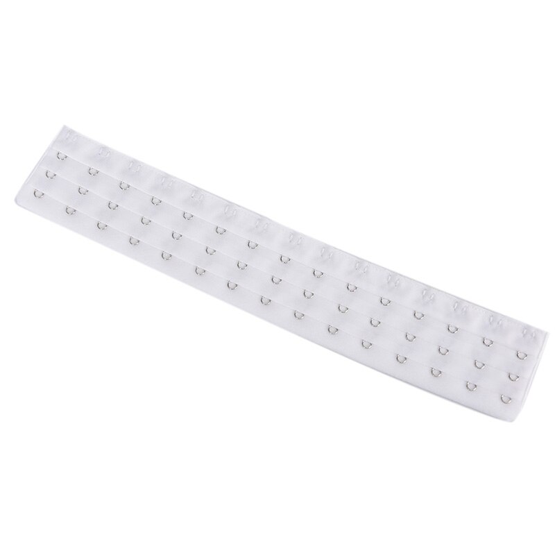 Mujer corsé extensión 15 Buckle Bra Extender 15 alargar gancho y ojo cinta 15 Correa 15 cierre ropa interior Accesorios: Blanco