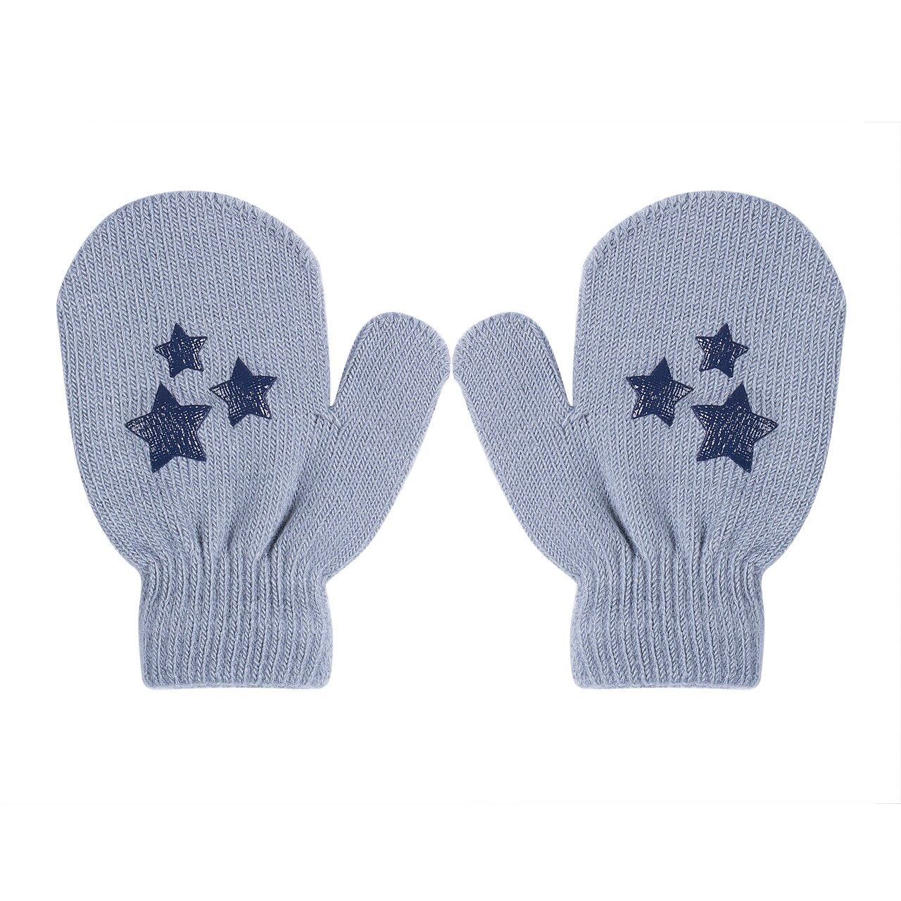 Guantes cálidos de punto para niños, manoplas con patrón de corazón y estrella de lunares, Mitones para bebés de 3 a 6 años: E