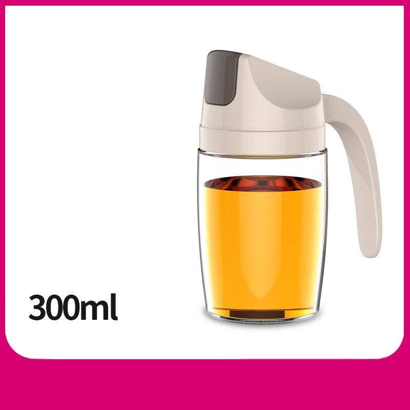 Glas olivenolie flaske premium eddike beholder køkken sojasovs flaske glas eddike opbevaring flaske madlavningsværktøj: 300ml abrikoser