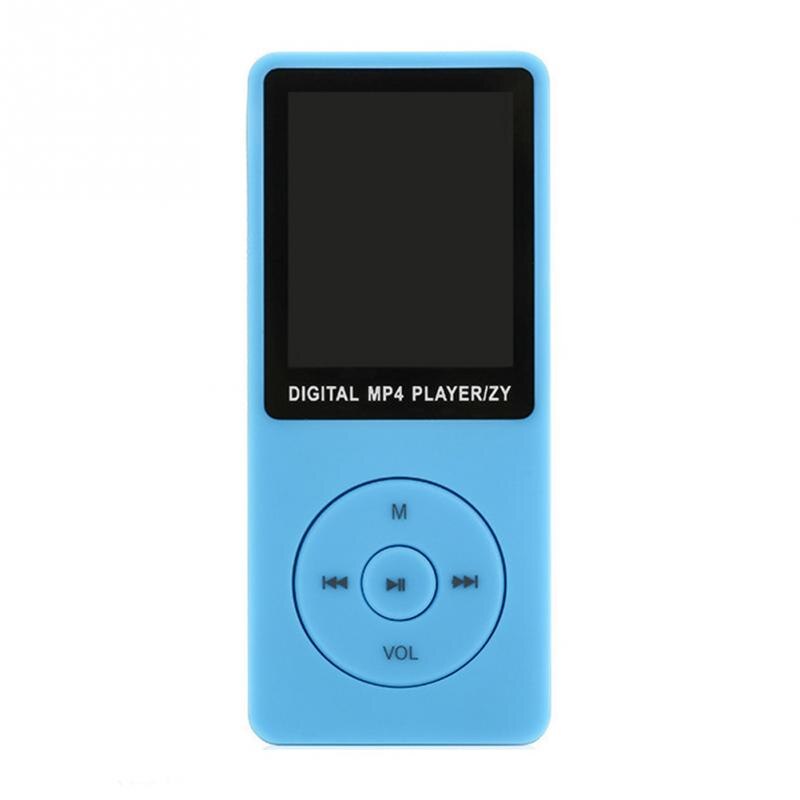 1.8inch MP3 HIFI Music Player Portable Movie Media Digital Ebook With FM Radio USB 2.0 Interface: Blue
