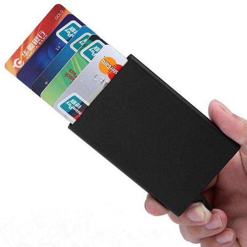 Creditcardhouder Mannen Slim Anti Beschermen Reizen Id Kaarthouder Vrouwen Rfid Portemonnee Metal Case Porte Carte