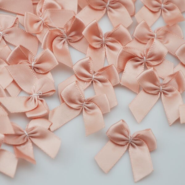 100pcs Mini Satin Ribbon Flowers Bows Craft Wedding Decoration Upick A176: Color 1