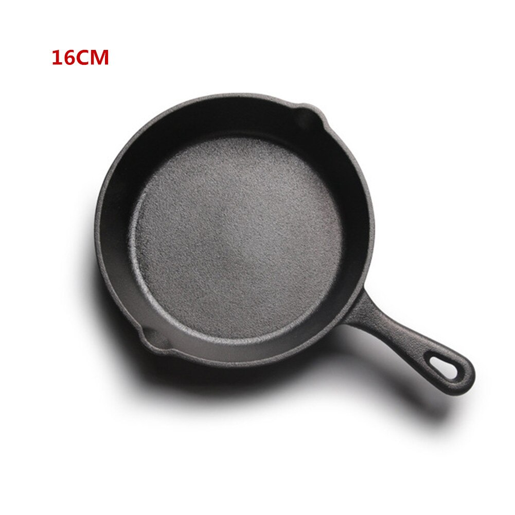 Cast Iron Pot Non-stick Pot Small Frying Pan 14/16 / 20cm Pan Mini Egg Pancake Pan Induction Cooker Gas Stove Universal: 16cm