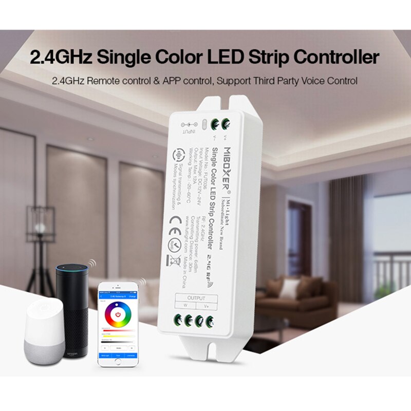FUT036 Miboxer DC12V ~ 24V 2,4 GHz Einzigen Farbe LED Streifen Regler dimmen LED lampe licht Band Dimmer Können gesteuert werden mit APP: Default Title