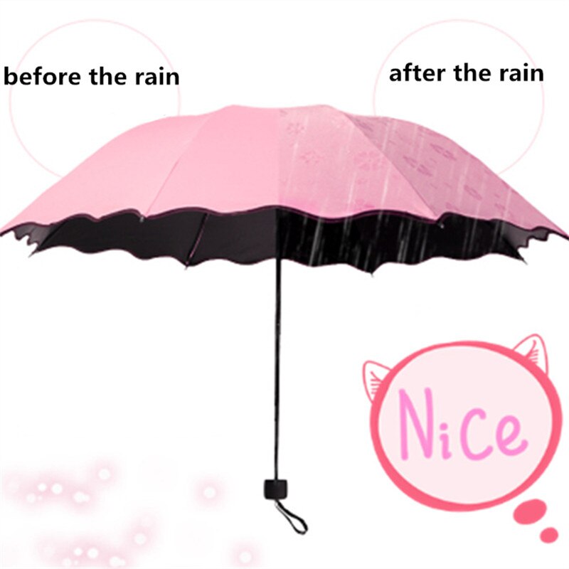 Sunny Paraplu Reizen Parasol Vouwen Regen Winddicht Paraplu Opvouwbare Anti-Uv Zon/Regen Paraplu Opvouwbare Mini