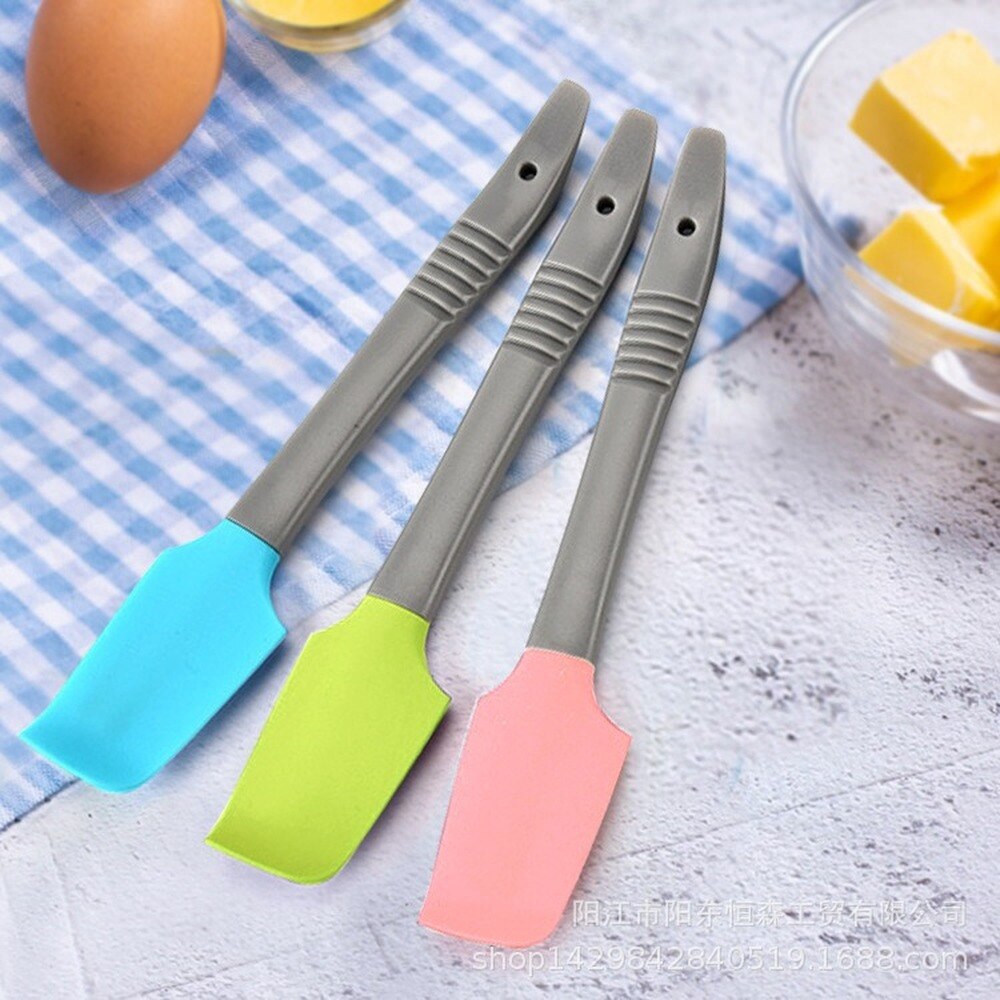 Baking tools small silicone scraper high temperature cake scraper milk oil spatula mini cake scraper Silicone Rubber