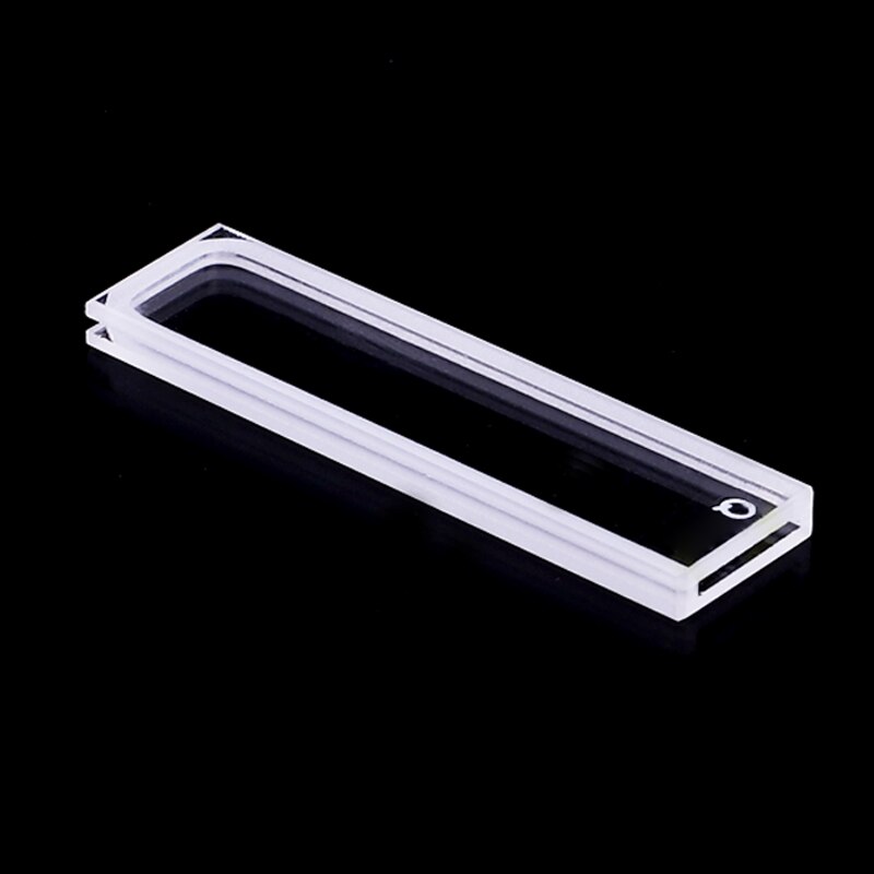 2 PCS quartz cuvette cells with lid 1mm path length JGS1 for spectrophotometer lab