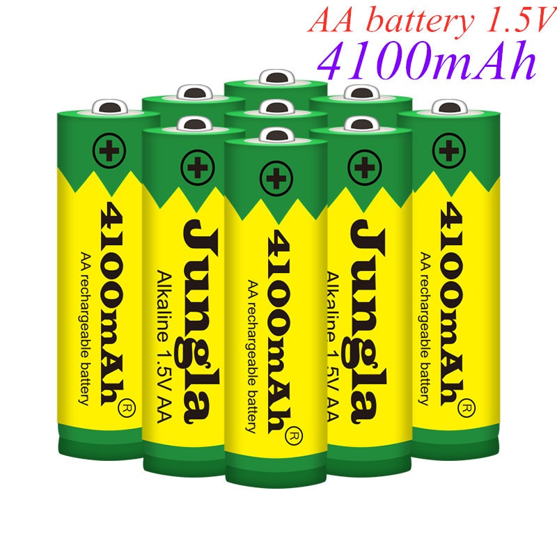 Nueva batería de 4100 mAh AA 1,5 V recargable, Alcalinas, drummey para juguete, diodo emisor de luz, 4 ~ 20 piezas