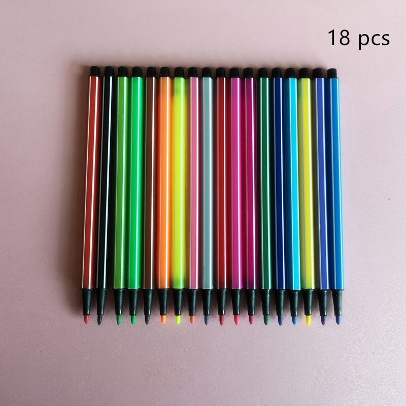 DINGYI-rotuladores de acuarela lavables, no tóxicos, 6/12/18/24/36, para pintar, para niños, suministros de arte