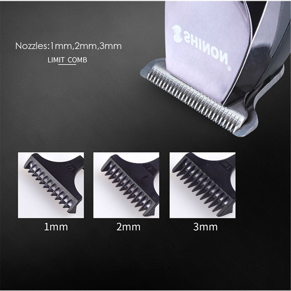 110-240V Hair Clipper Electric Hair Trimmer Beard Razor for Men Barber Bald Head 0.1mm Shaving Hair Cutting Machine