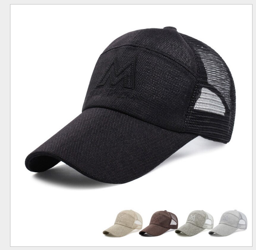 Unisex Mesh Cap Casual Plain Katoen Mesh Baseball Cap Verstelbare Zomer Cool Hoeden Voor Vrouwen Mannen Hip Hop Cap