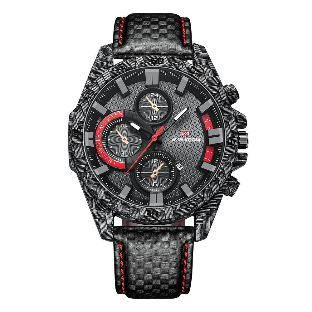 Uthai  ce141 karbonfiber superbil racing stil herreklokke uformell sports vanntett kvartsklokke: Bronse