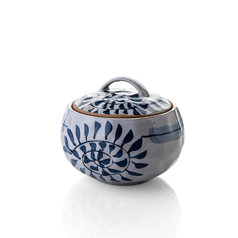 Utensilios de cocina de cerámica olla de sopa de cocina de alta temperatura de la olla guiso Mini cazuela de cerámica huevo leche sartén cocina ollas de vapor: B