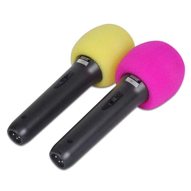 2pcs Microphone Foam Mic Cover Studio WindScreen Protective Handheld Grill Shield Soft Sponge Microphone Cap