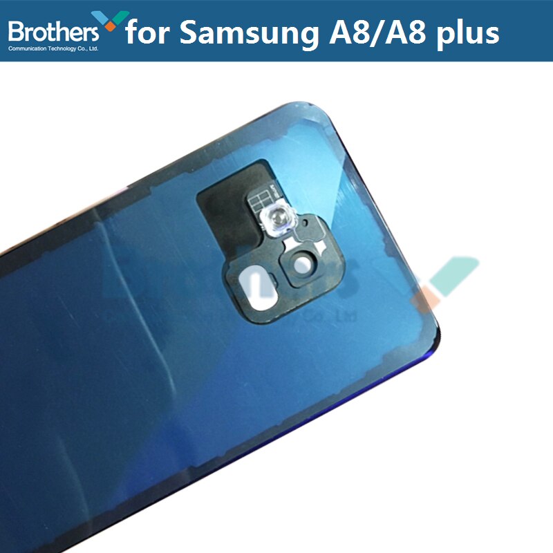 Batterie Gehäuse für Samsung Galaxy A8 A530 A8 Plus A730 Batterie Tür mit Kamera Objektiv Glas Back Cover Hinten Gehäuse für A8 Plus