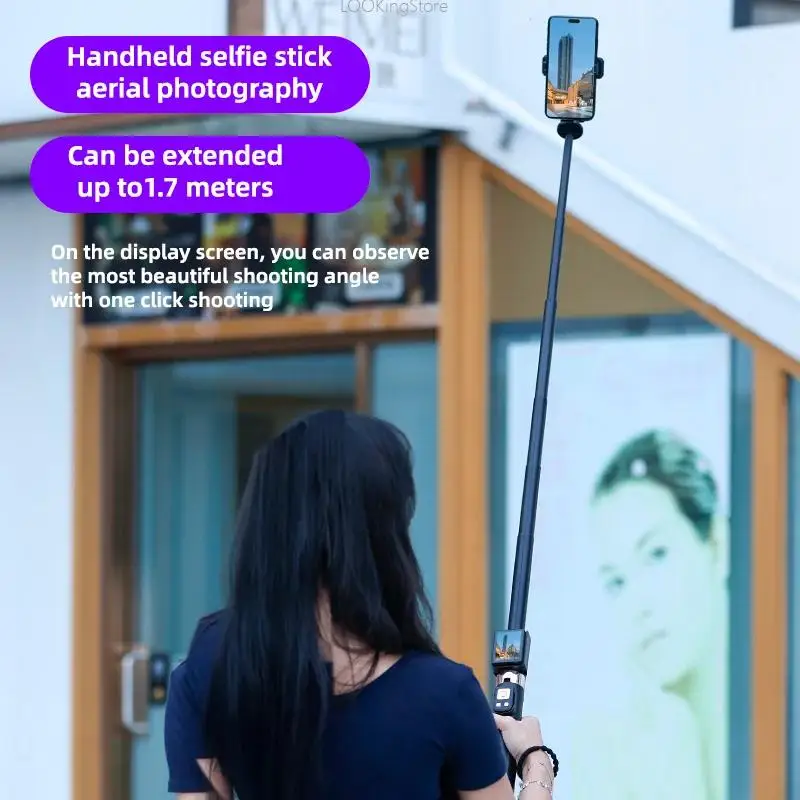 Statyw do selfie z małym ekranem Monitor do selfie ze zdalnym sterowaniem Wysuwany statyw do selfie ze smartfona
