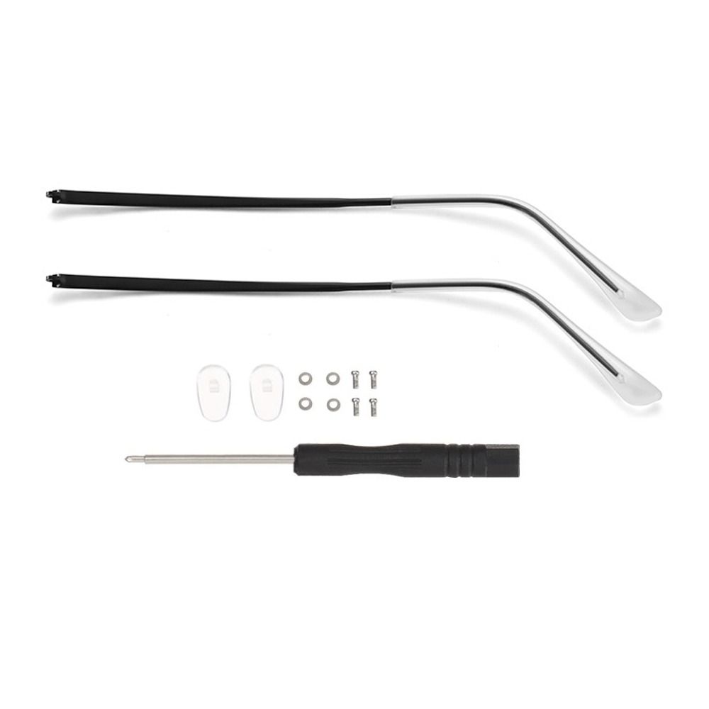 1 paar transparante voetbeschermers, brillen, vervangende pootjes, zonnebrillen, brillen, metalen pootjes, reparatieaccessoires voor brillen.: Groente
