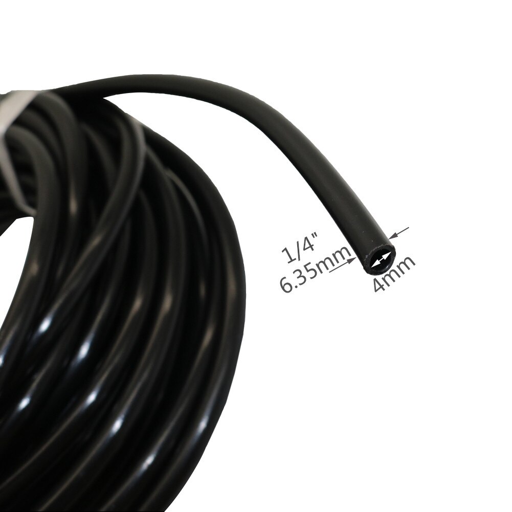 10m/20m 1/4" PE Flexible Pipe Low Pressure Fish Tank Garden Irrigation Plumbing Pipe Aquarium Reverse Osmosis System Tube