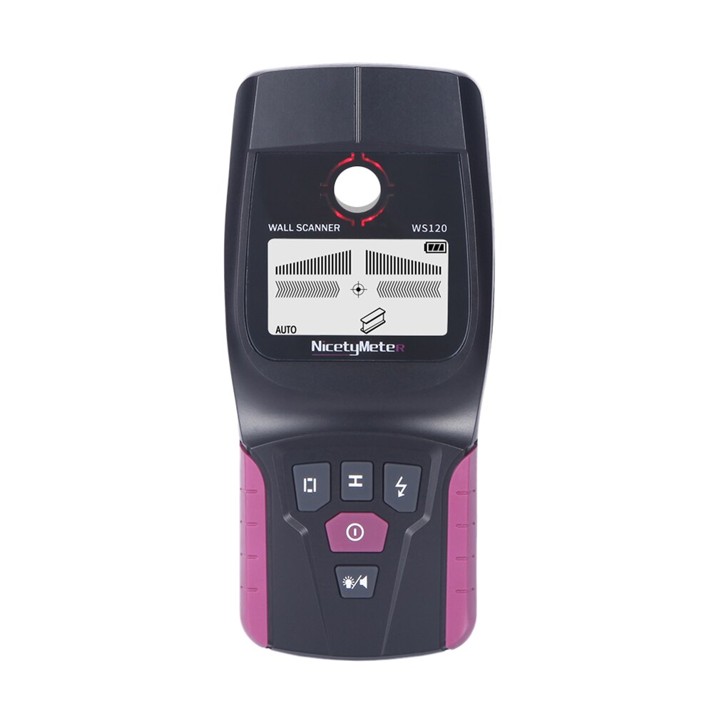 Handheld WS120 Wall Scanner Multifunction Wall Detector Metal Wood Cable Wire Stud PVC Pipe Finder Scanner LED DIY Tester