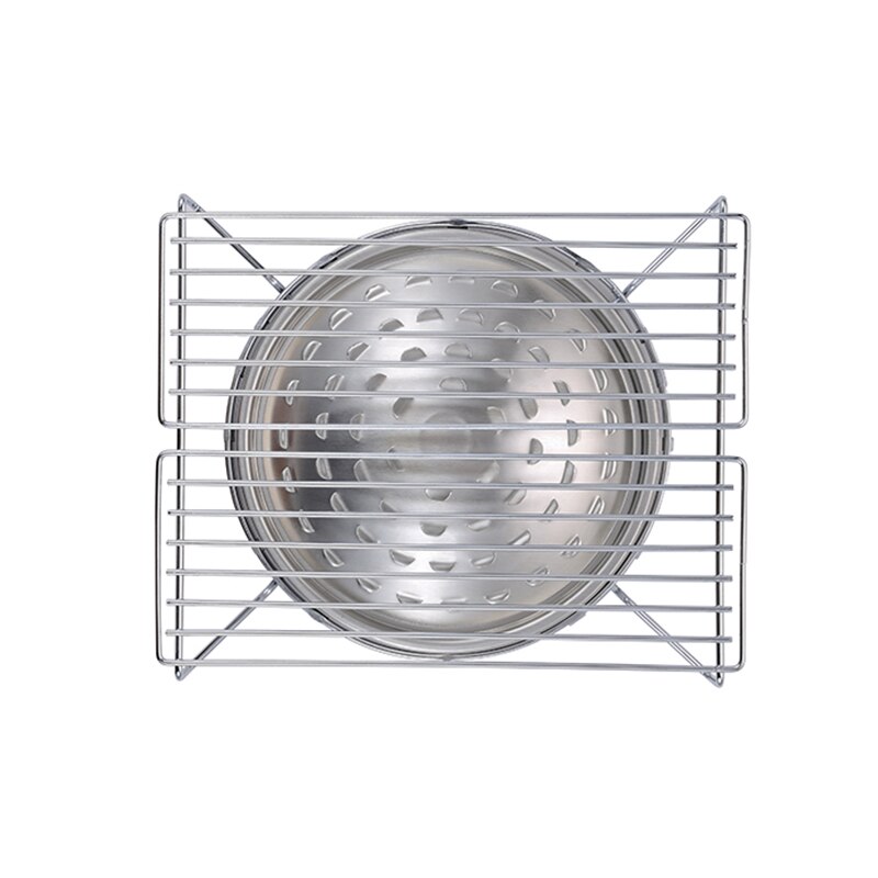 Grillredskaber rustfrit stål kylling grill net grill grill net non-stick maling bøf stativ til park camping: 04