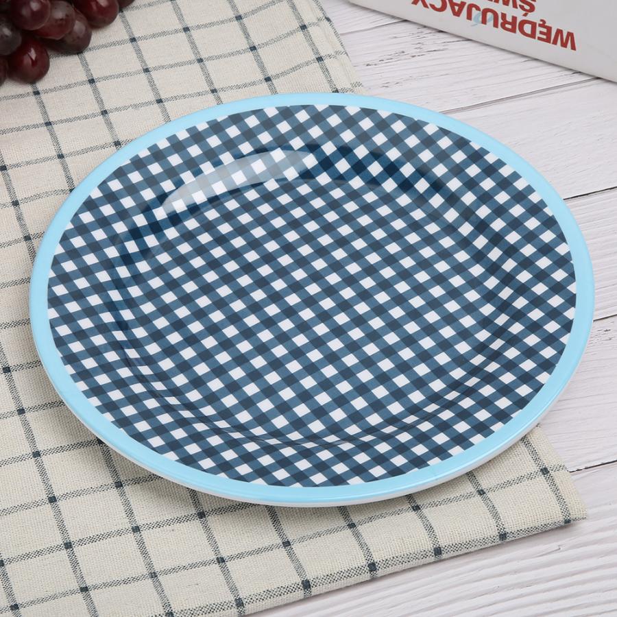 Assiette belle forme ronde | Assiette de 22mm de diamètre, belle assiette de forme ronde, accueil Restaurant hôtel cuisine dîner vaisselle de cuisine