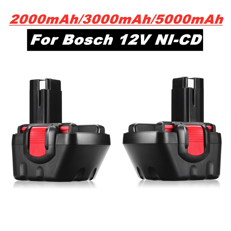 12V 3000mAh Nicd Ni-MH Rechargeable Replacement Battery for Bosch 12 V BAT043 BAT045 BAT120 Drill GSR12VE-2 PSR12VE-2 2607335273