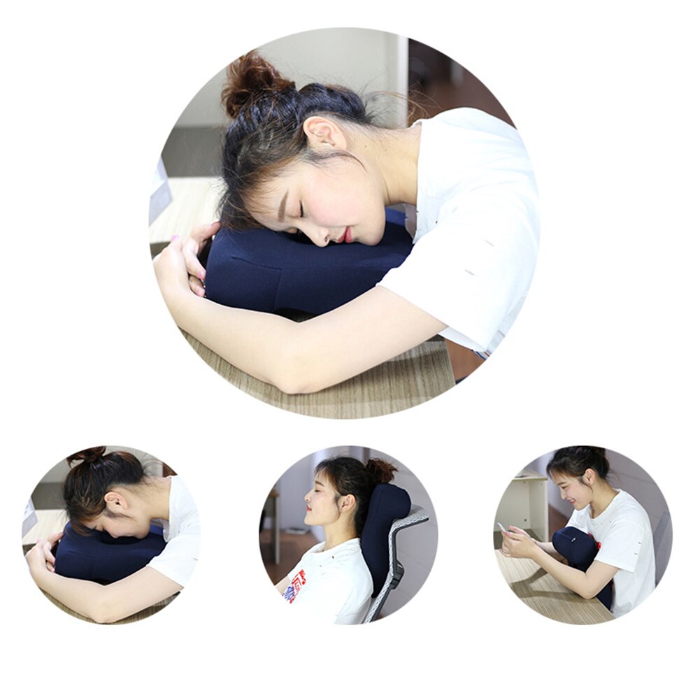 Oreiller Portable confortable pour la maison, le bureau, la sieste de midi, à montée lente de la taille, pour protéger le visage et le cou, confortable, respectueux de la peau