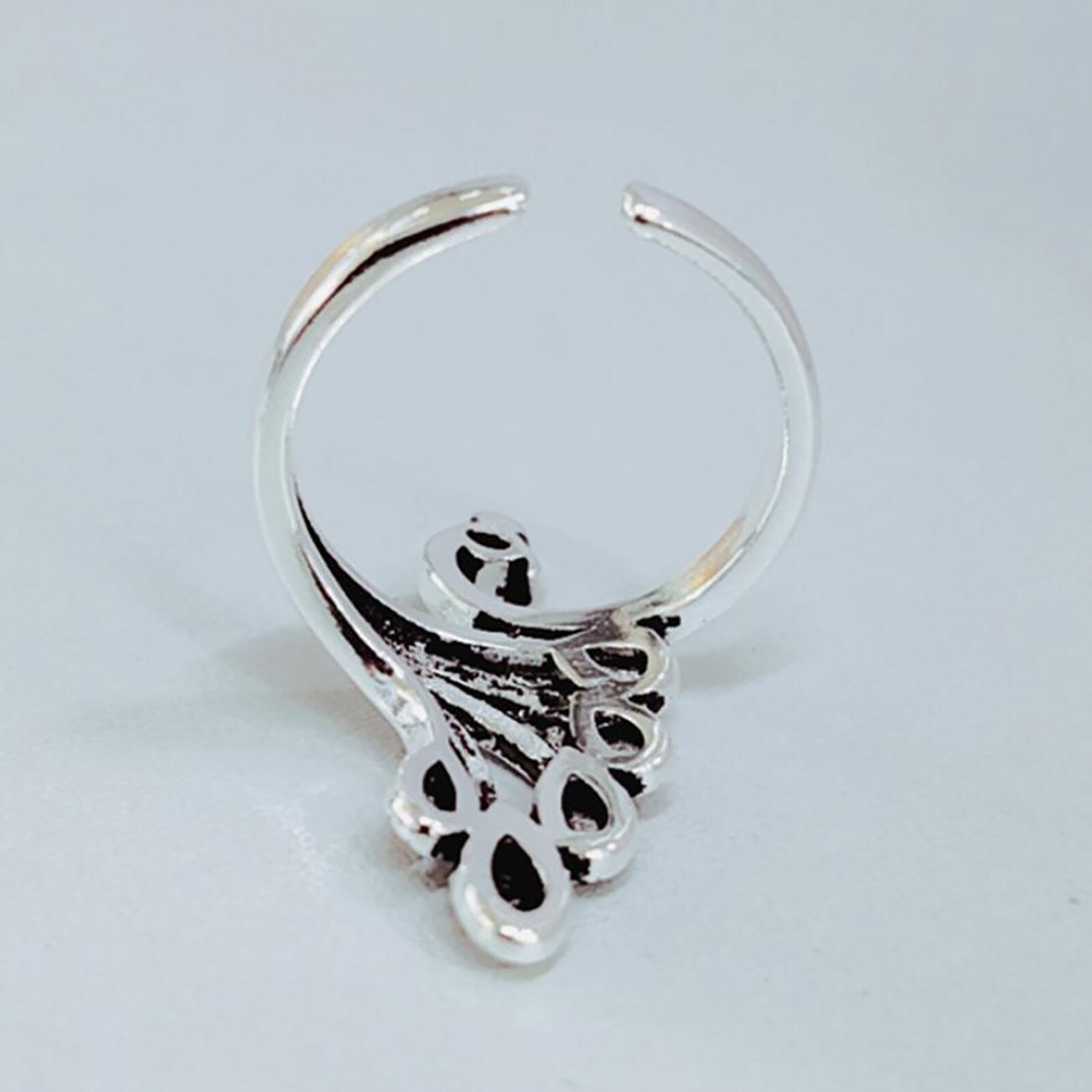 25# Adjustable Knitting Loop Crochet Loop Knitting Accessories Knitting Ring Adjustable Finger Wear Thimble Sewing Crafts Tool