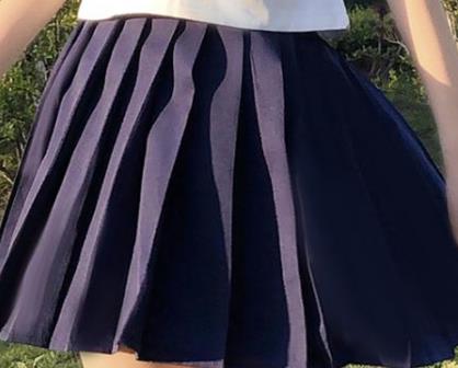 College Suit Short Sleeve Sailor Pleated Skirt JK Uniforms Female Summer japanese school girl uniform: skirt
