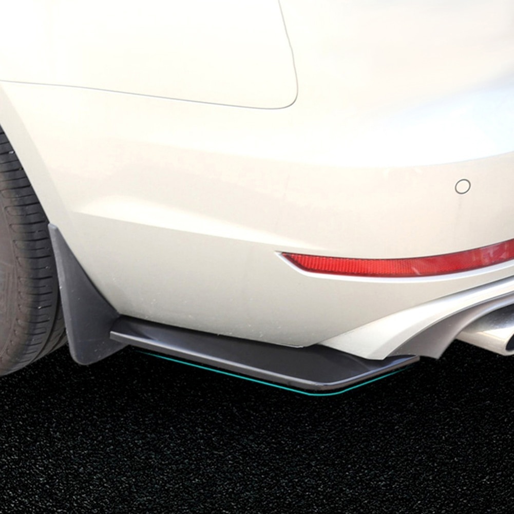 Hållbar 2 st universal bil bakre stötfångare läpp diffuser splitter spoiler repskydd auto reservdelar exteriör delar
