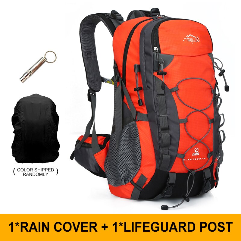 Mochila de senderismo Maelstrom, mochila de acampada, mochila impermeable  de 40 litros para senderismo con funda para lluvia, mochila de viaje  ligera, roja