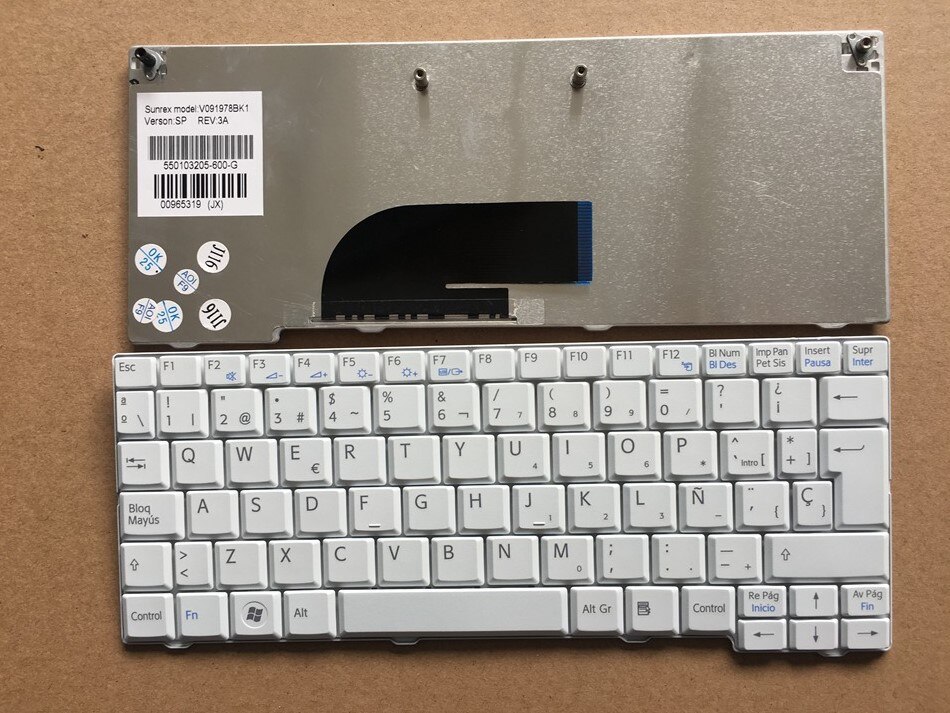 SP Espagne Clavier Pour SONY VPC M VPC-M12 VPC-M21 PCG-21313M PCG-21313L PCG-21311T M125 M128 M128JC Clavier D'ordinateur Portable
