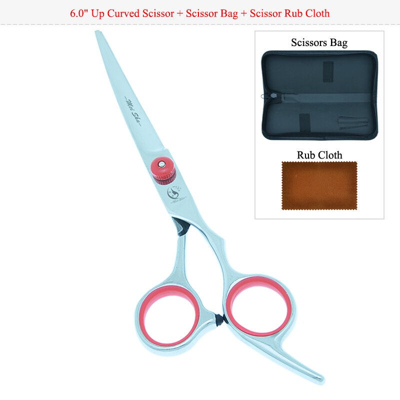 Meisha 6 inch Pet Grooming Scissors Dog Fur Clipper Straight Thinning Curved Shears Puppy Styling Tools B0001A: B0001A-06-60