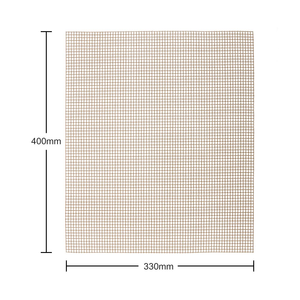 Non Stick BBQ Grill Mesh Reusable Teflon Grilling Net Barbecue Mat for Grilling,Cooking,Baking,Barbecue,40 x 33cm: B