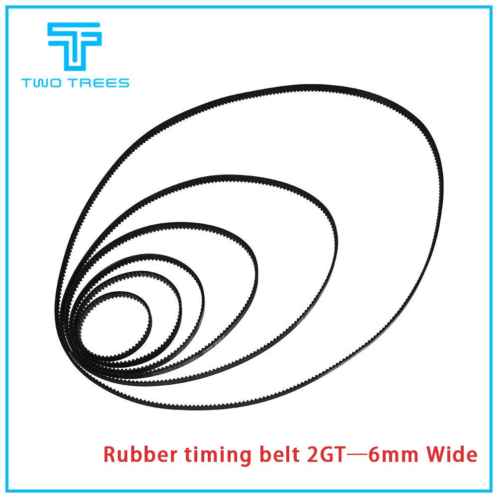 GT2 Geschlossen Schleife Zahnriemen Gummi 2GT 6mm 110 160 200 280 400 610 690 852 1220 mm Synchron gürtel Teil