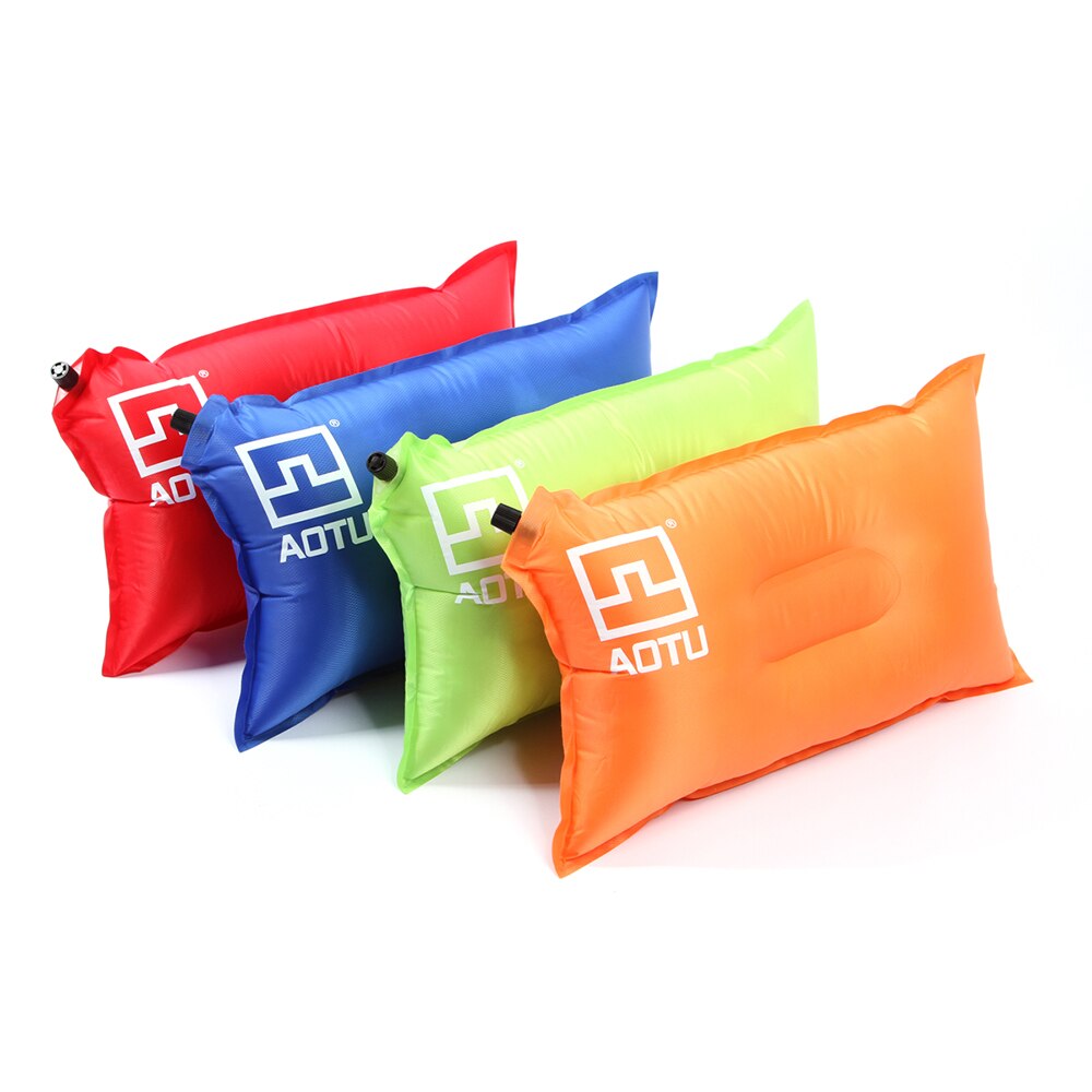 Outdoor Portable Camping Pillows Automatic Inflatable Pillow Camping Tent Air Pillow Neck Camping Sleeping Gear Travel Pillows