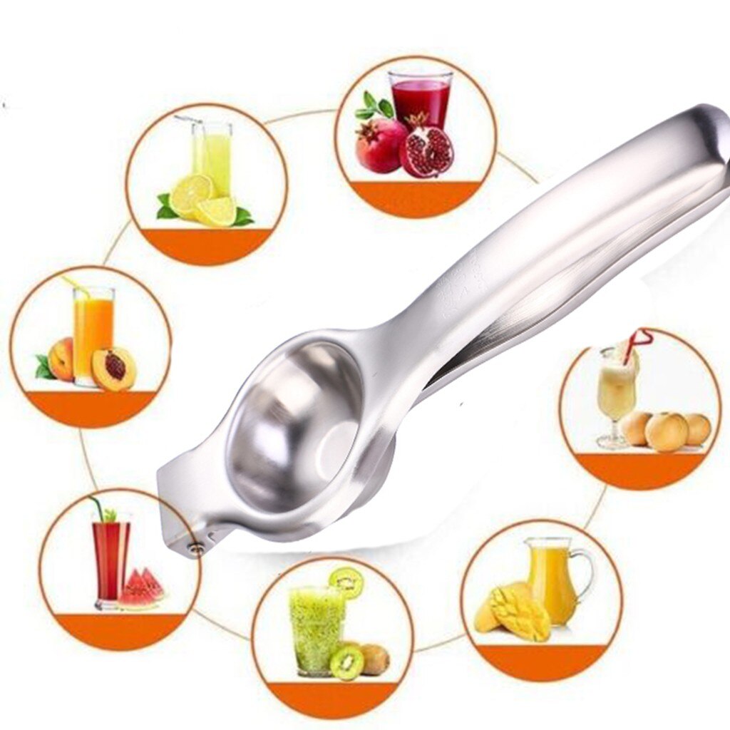 Stainless Steel Press Lemon Lime Orange Juicer Citrus Lemon Juicer Kitchen Bar Food Processor Gadget Handmade Tool #BL4