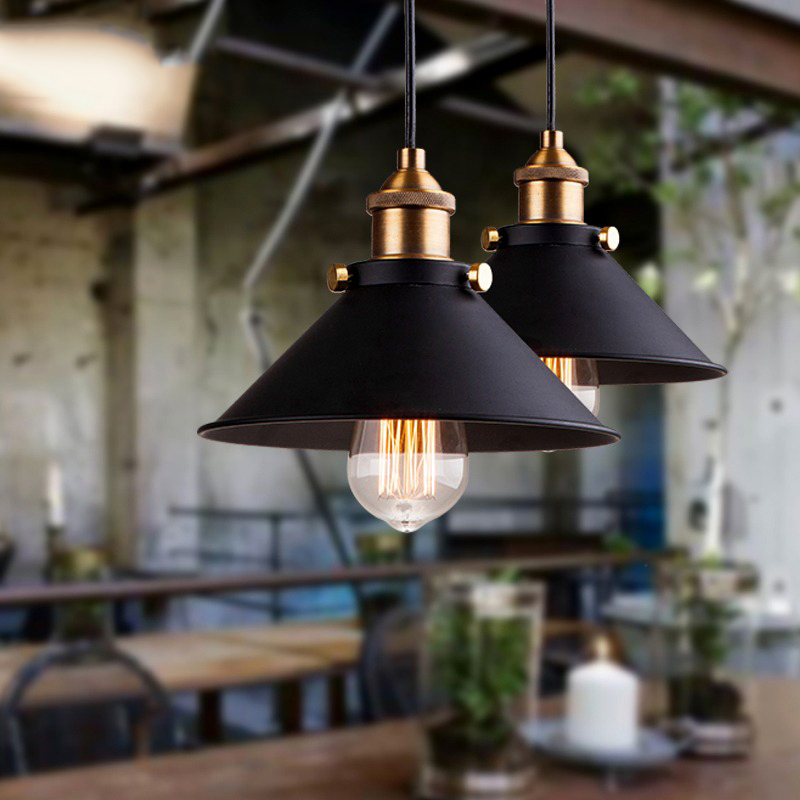 Edison Loft Stijl Vintage Industriële Retro Hanglamp Licht E27 Houder Ijzer Restaurant Bar Zolder Bookstore Lamp